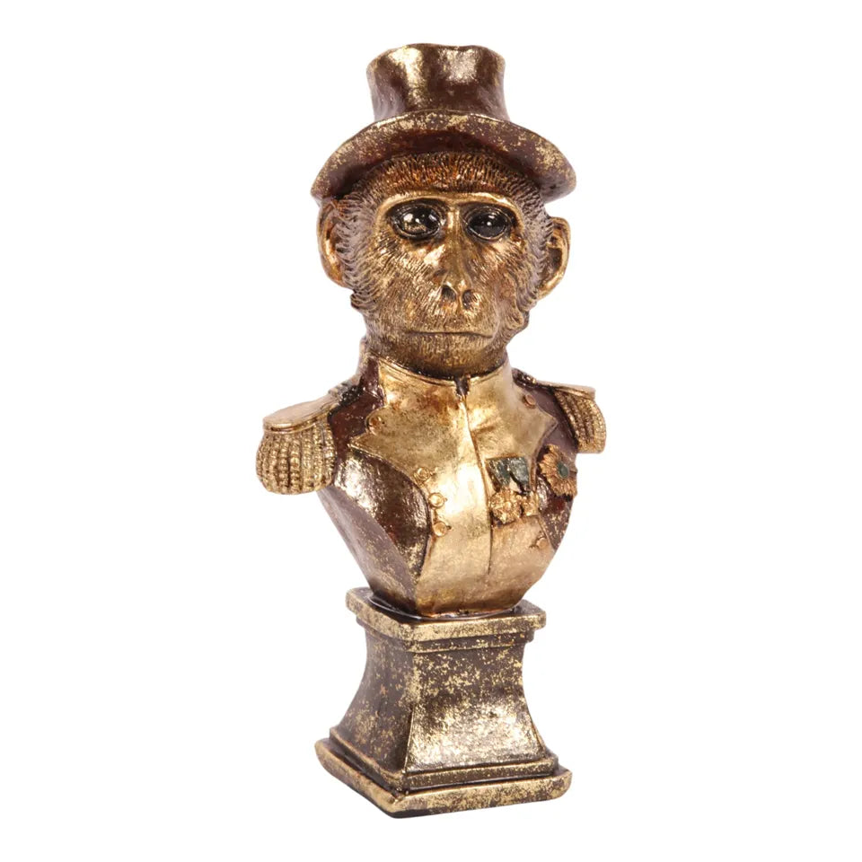 Figuur Aap Buste met Hoed