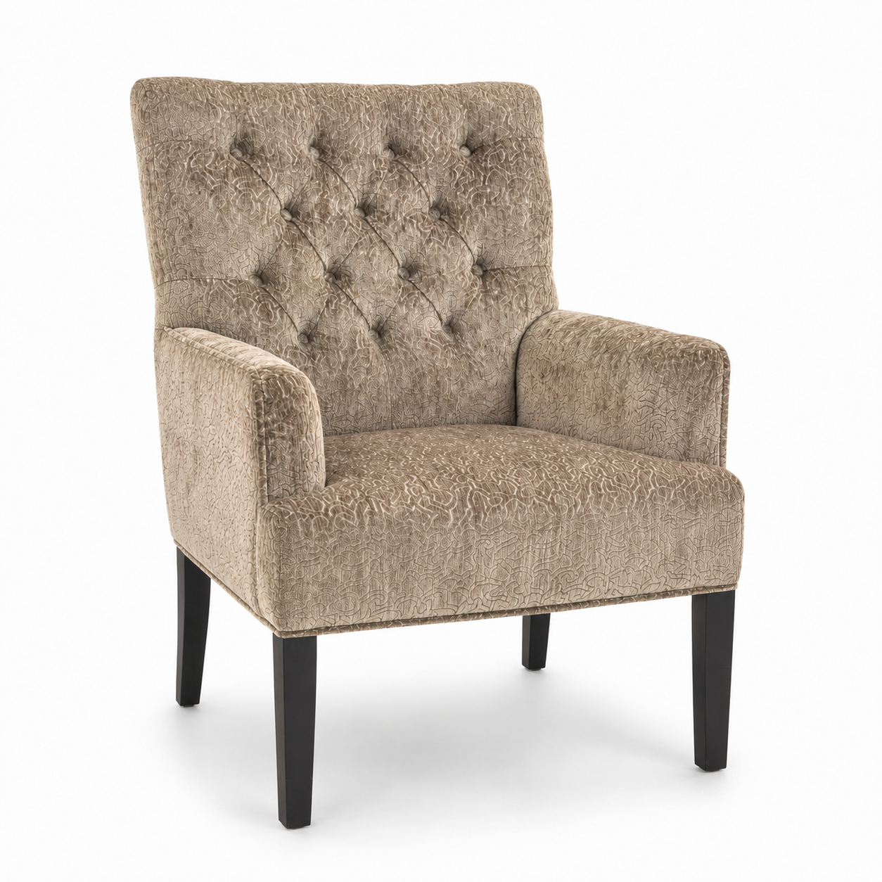 Eetstoel Taupe Met Armleuning