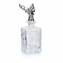Glass Stag Decanter with Reindeer Stopper