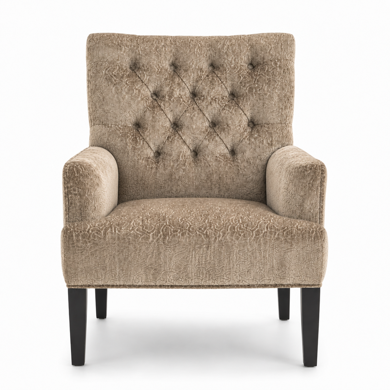 Eetstoel Taupe Met Armleuning