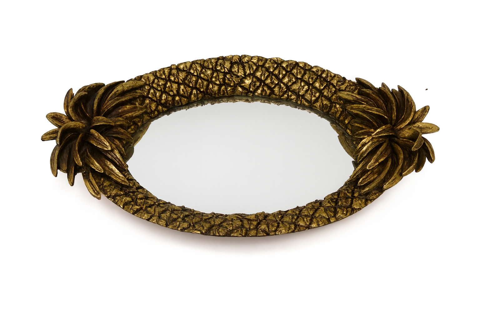 Ovaal Ananas Dienblad met Spiegel