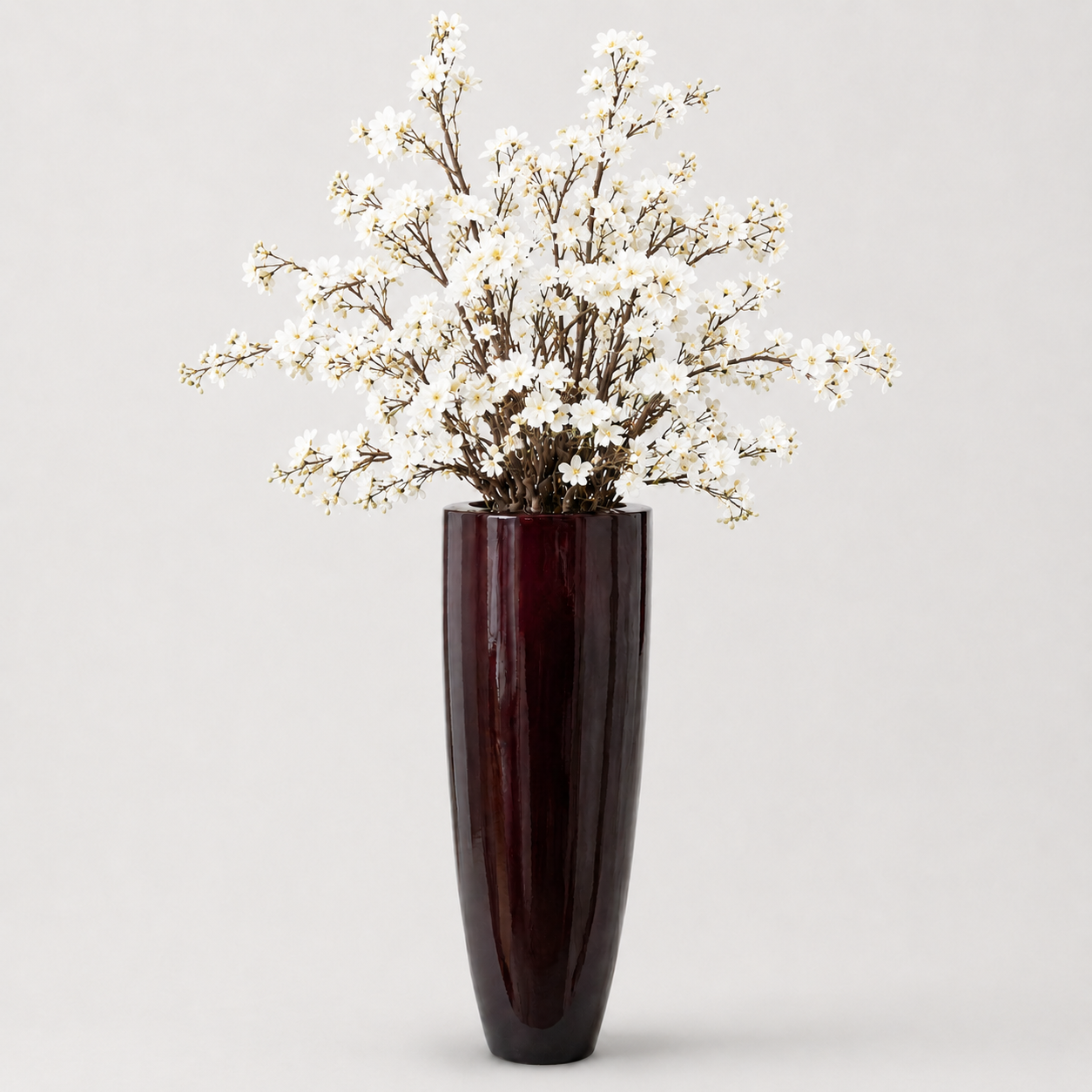 Bloemvaas Burgundy White Blossom