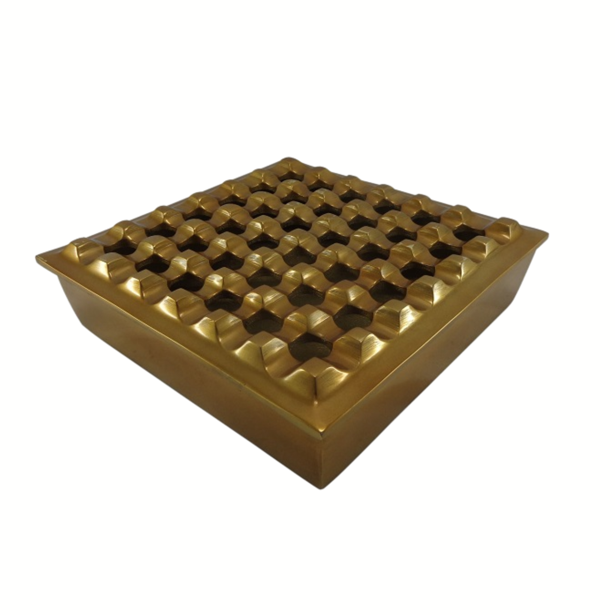 Vierkanten Asbak Goud