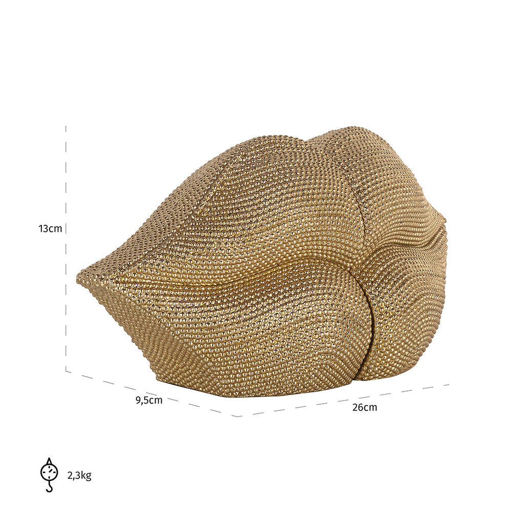 Lippen Boekenstandaard Goud