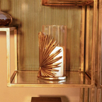 Goud Windlicht Palmblad
