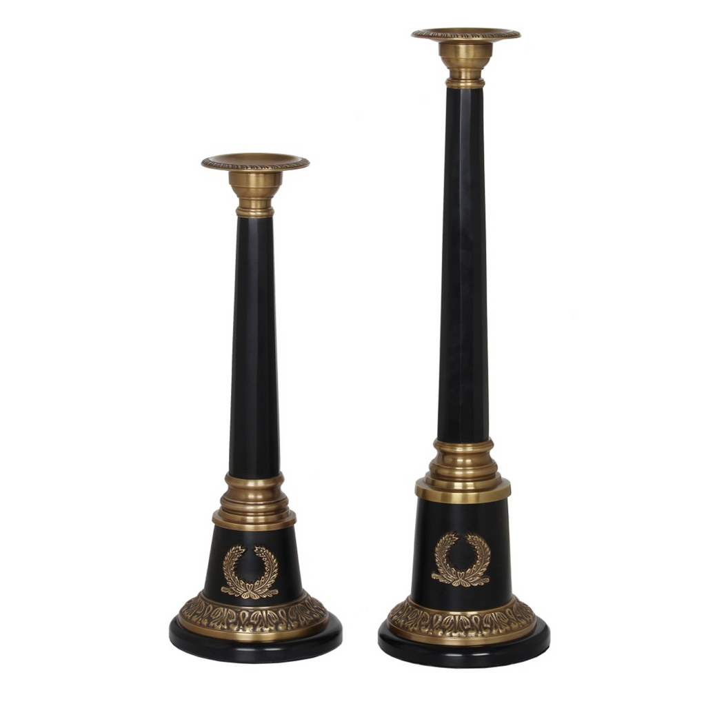 Candlestick Black/Gold Large