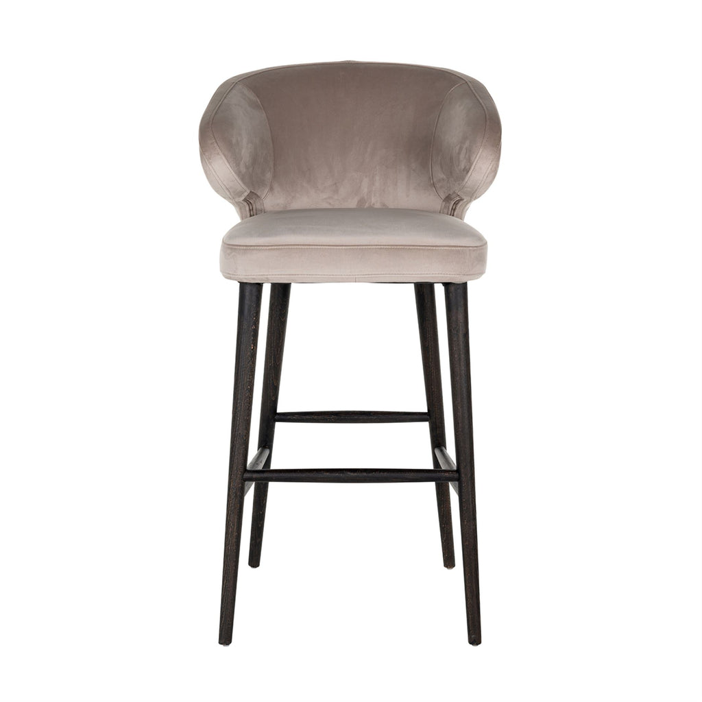 Richmond Bar Chair Indigo Khaki Velvet