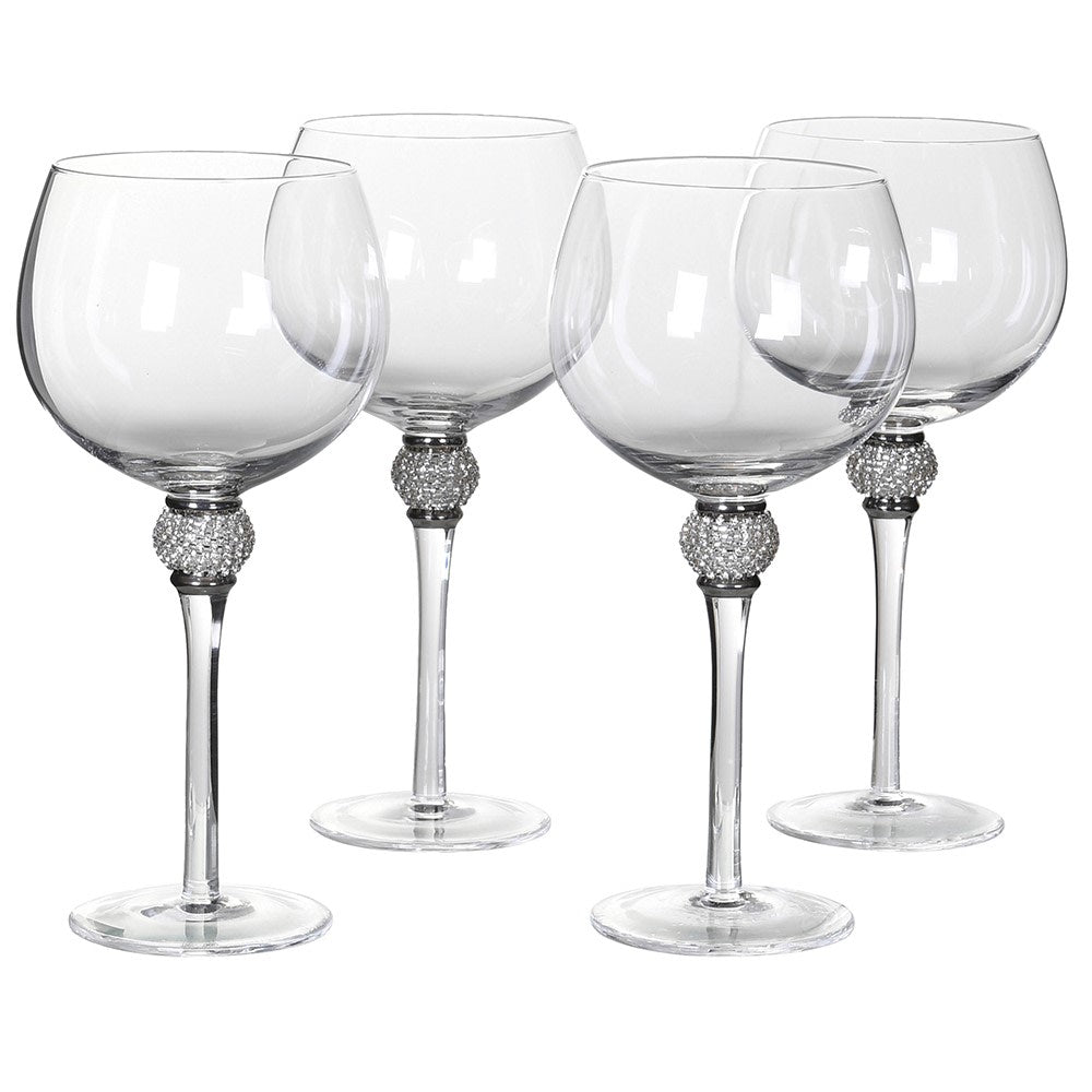 Zilver Kristal Ginglas (prijs per glas)