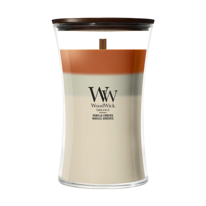 WoodWick Vanilla Embers Ellipse Trilogy Candle