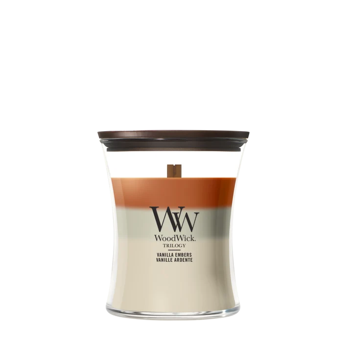 WoodWick Vanilla Embers Ellipse Trilogy Candle