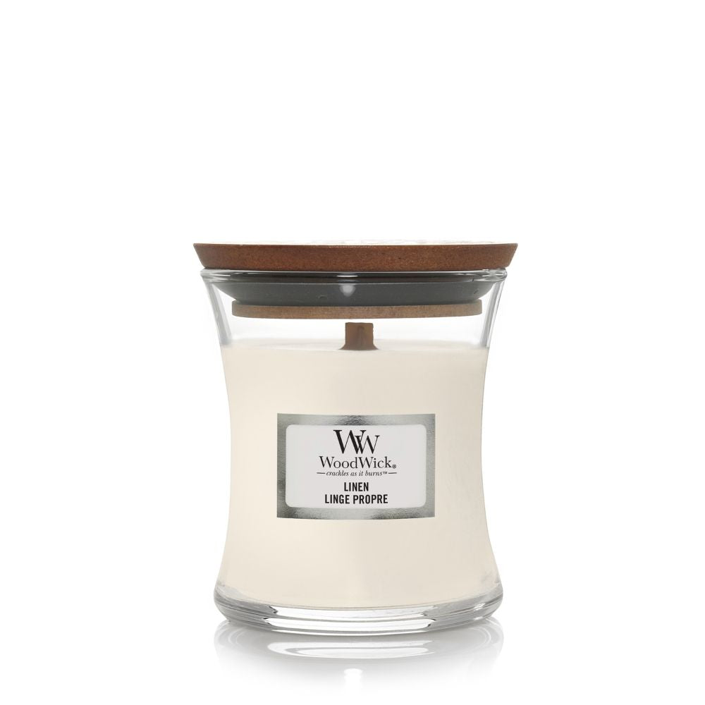 WoodWick Linen Geurkaars