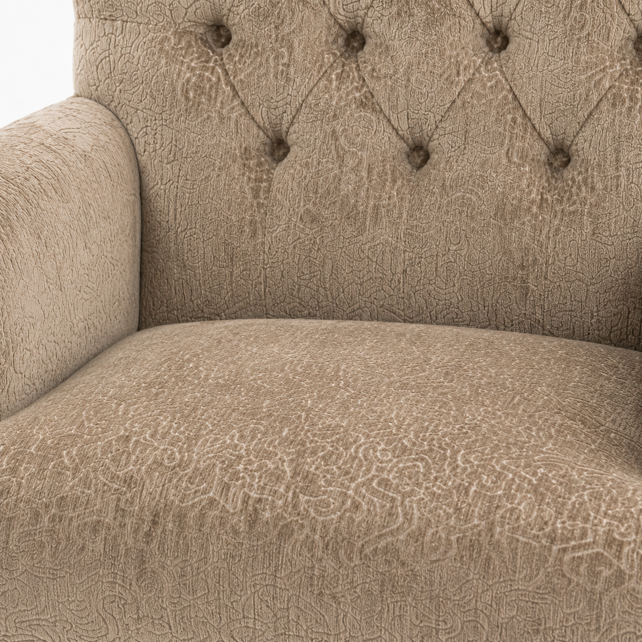 Eetstoel Taupe Met Armleuning