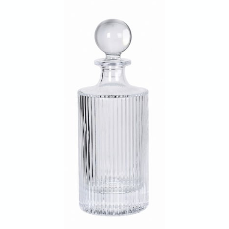 Ribbed Glazen Decanteerkaraf